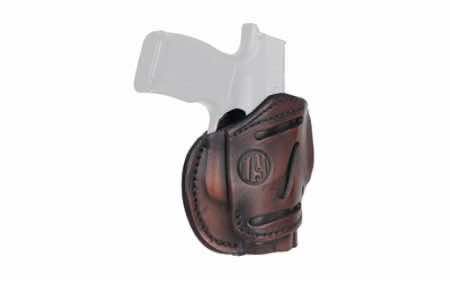 1791 Gunleather 3WH2VTGA 3-Way IWB/OWB Size 02 Vintage Leather Belt Loop Fits Ruger LCP Fits S&W Bodyguard Fits Glock 42 Ambidextrous Hand