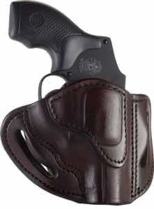 1791 Gunleather RVH1SBRR RVH1 OWB Size 01 Signature Brown Leather Belt Slide Fits S&W J Frame/Ruger LCR/S&W 38 Belt Up to 1.75