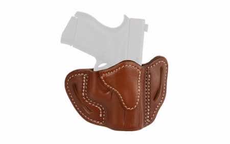 1791 Gunleather ORBHCCBRR BHC Optic Ready OWB Compact Classic Brown Leather Belt Slide Compatible w/Glock 43/Sig P365 Right Hand