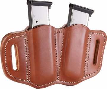 1791 Gunleather MAG21CBRA MAG2.1 Double Mag Holster Classic Brown Leather Belt Slide Belts 1.50