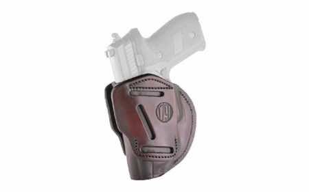 1791 Gunleather 3WH4SBRA 3-Way IWB/OWB Size 04 Signature Brown Leather Belt Loop Fits Springfield XD Fits Walther PPS Fits Springfield XDS Fits Taurus G2C Ambidextrous Hand