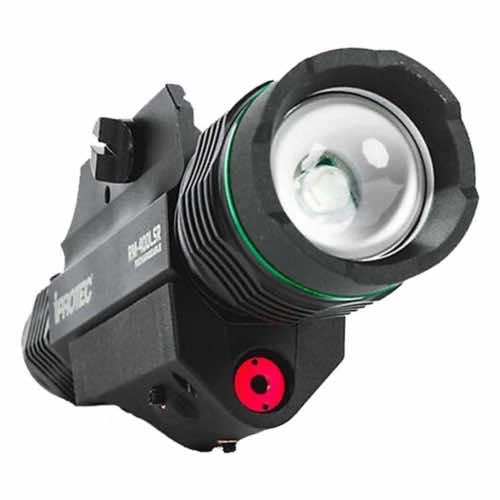 iProtec 6794 RM400LSR Firearm Light and Laser Combo Black Anodized 40/400 Lumens Green Light Red Laser