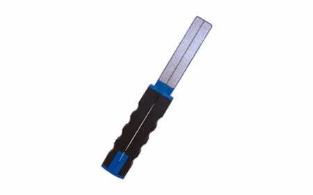 AccuSharp 051C Paddle Sharpener Folding Diamond Sharpener Black/Blue Overmolded Rubber Handle