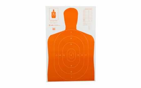 Action Target B27EORANGE Qualification Economy Silhouette Hanging Paper Target 23