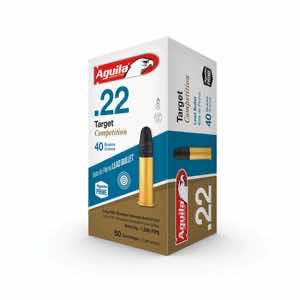Aguila 1B220514 Competition 22LR 40gr Lead Solid Point 50 Per Box/20 Case