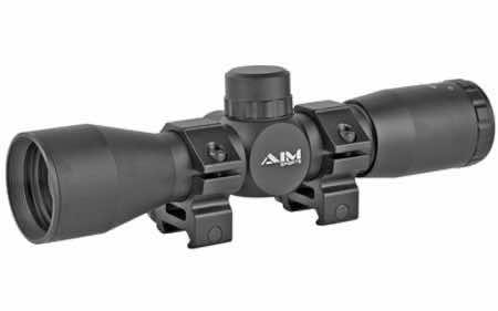 Aim Sports JTM432B Tactical Compact Black Anodized 4x 32mm 1