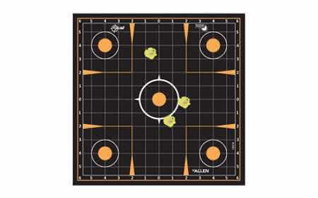 EZ-Aim 1531410 Splash Reactive Sight-In Grid Impact Enhancement Adhesive Black / Orange 10 Pack