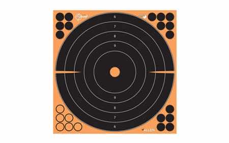 EZ-Aim 1531710 Splash Reactive Bullseye Impact Enhancement Adhesive Bullseye Black / Orange 10 Pack