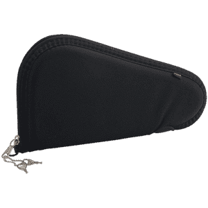 Allen 7411 Locking Handgun Case Black Endura, YKK Zippers & Foam Padding Includes 2 Keys 11