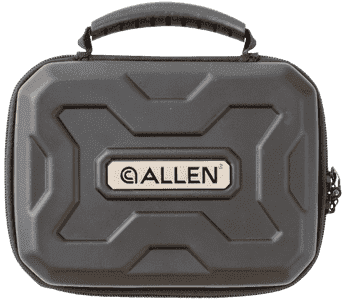 Allen 827 EXO Handgun Case Black Polymer, Molded Carry Handle, Egg Crate Foam & Lockable Zippers 7