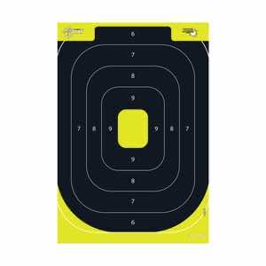 EZ-Aim 15372 Splash Reactive Target IPSC Silhouette Paper Hanging 12.50