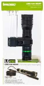 iProtec 6653 LG 250 250 Lumen Green Firearm Light with Long Gun Mount Black Anodized 25/250 Lumens Green LED Light
