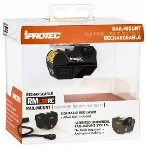 iProtec IPRSPS0002 RMLSR RC Rail-Mount Red Laser Black