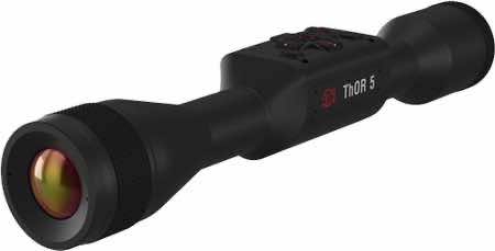 ATN TIWST5635A Thor 5 640 Thermal Rifle Scope, Black Anodized 3-24x Smart Mil Dot Reticle w/Zoom 640x480 12 Micron, 60 fps Resolution