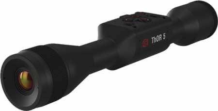 ATN TIWST5319A Thor 5 320 Thermal Rifle Scope, Black Anodized 3-12x Smart Mil Dot Reticle w/Zoom 320x240, 12 Microns 60 fps Resolution