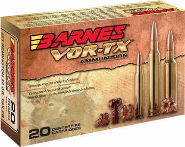 Barnes Bullets 31191 VOR-TX Rifle 5.56x45mm NATO 70 gr TSX Boat Tail 20 Per Box/ 10 Case