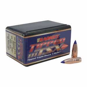 Barnes Bullets 30461 Tipped TSX 35 Cal .358 200 gr TTSX Boat Tail 50 Per Box