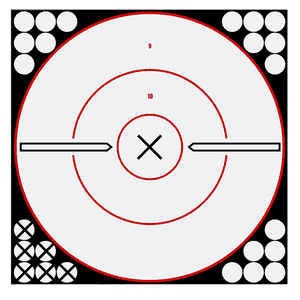 Birchwood Casey 34019 Shoot-N-C Reactive Target Self-Adhesive Paper Universal Black/White 12