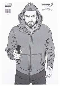 Birchwood Casey 37011 EZE-Scorer Silhouette Paper Pistol 12