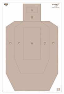 Birchwood Casey 37029 EZE-Scorer IPSC Silhouette Paper Hanging Universal 23