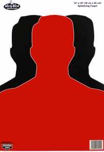 Birchwood Casey 35701 Dirty Bird Silhouette Tagboard Hanging Pistol 12