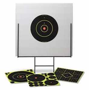 Birchwood Casey 46101 Shoot-N-C Portable Range Kit Self-Adhesive Bullseye Includes Plastic Backboard/Steel Frame/Targets