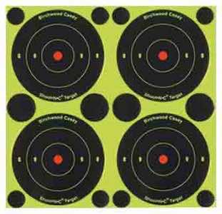 Birchwood Casey 34375 Shoot-N-C Reactive Target Self-Adhesive Paper Air/Rimfire Rifle Black/Yellow 3