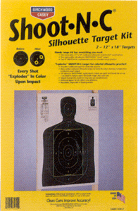 Birchwood Casey 34602 Shoot-N-C Reactive Target Silhouette Paper Multi-Color Includes Pasters