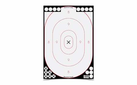 Birchwood Casey 34615 Shoot-N-C Reactive Target Self-Adhesive Paper Black/White Silhouette Includes Pasters 5 Pack