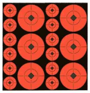 Birchwood Casey 33902 Target Spots Self-Adhesive Paper Black/Orange 2