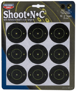 Birchwood Casey 34210 Shoot-N-C Reactive Target Self-Adhesive Paper Air Rifle/Rifle Black/Yellow 9- 2