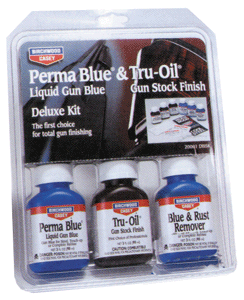 Birchwood Casey 20001 Deluxe Perma Blue & Tru-Oil Gun Stock Finishing Kit