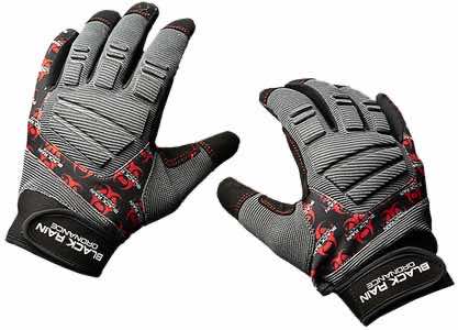 Black Rain Ordnance TACTGLOVEGRY/BLK/RD2XL Tactical Gloves Black/Gray/Red 2XL Velcro