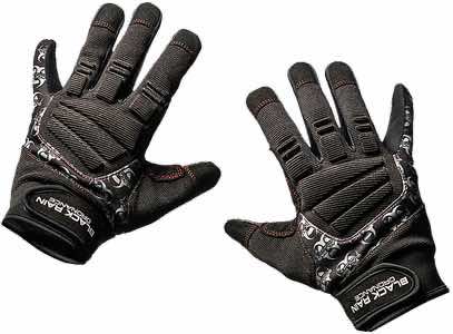 Black Rain Ordnance TACTGLOVEBLK/GRYS Tactical Gloves Black/Gray Small Velcro