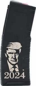 Black Rain Ordnance Magazine 30rd 223 Rem/ 5.56 NATO Trump 2024 Engraving Fits AR-15 Black Polymer