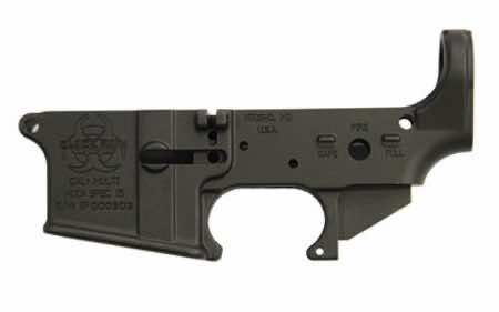 Black Rain BROSPEC15LR Spec15 Forged Lower Multi-Caliber 7075-T6 Aluminum Black Anodized for AR-Platform