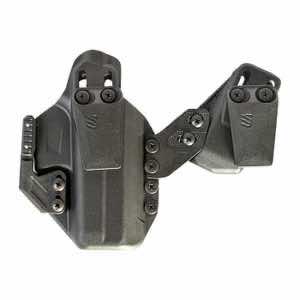 Blackhawk 416876BK Stache IWB Size 76 Black Polymer Belt Clip Compatible w/Glock 43X/48 w/SureFire XSC Ambidextrous