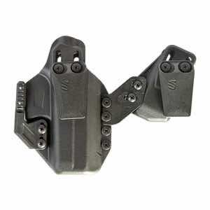 Blackhawk 416125BK Stache Premium Kit IWB Size 25 Black Polymer Belt Clip Fits S&W M&P 9/40 Ambidextrous