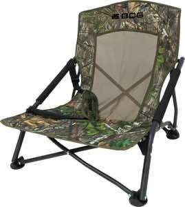 Bog-Pod 1134444 Snood Low-Profile Chair, 4 Legs, Mossy Oak Camo, Steel Frame, Carry Strap