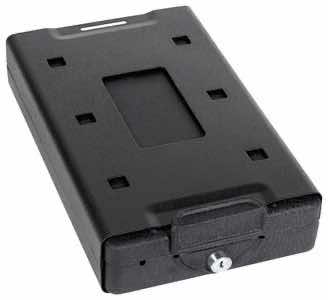 Bulldog BD1100 Car Vault Key Entry Matte Black Powder Coat Steel Holds 1 Handgun 8.70