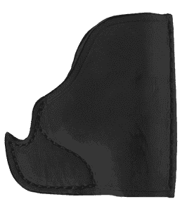 Bulldog MLBIP Inside The Pocket Black Leather Fits Micro Pistols 22/25/380 Fits Ruger LCP/Walther PPK Ambidextrous