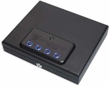 Bulldog BD4055L Magnum Top Load Vault Access Code/Key Entry Black Powder Coat Steel LED Keypad
