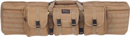 Bulldog BDT4043T BDT Tactical Single Tan Nylon, 3 Accessory Pockets, Deluxe Padded Backstraps, Lockable Zippers & Padded