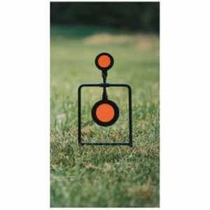 Caldwell 133565 Plink n Swing Double Spin Target Handgun Steel Black/Orange Impact Enhancement Motion 4.25