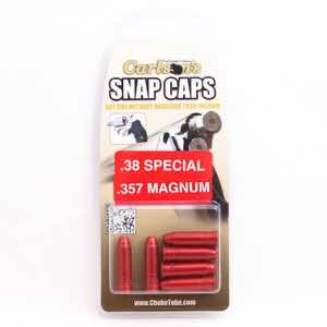 Carlson's Choke Tubes 00057 Snap Cap Pistol 38Special/357 Mag 6Pack