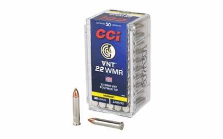 CCI 969CC VNT Rimfire 22 WMR 30 gr Varmint Tipped 50 Per Box/40 Case