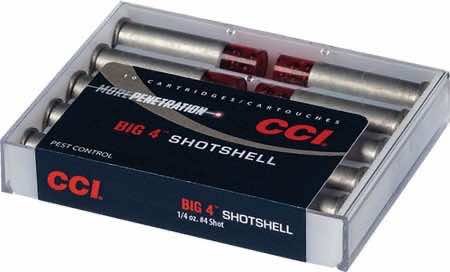 CCI 3722CC Big 4 Shotshell 45 Colt 140 gr Shotshell #4 Shot 10 Per Box/ 20 Case