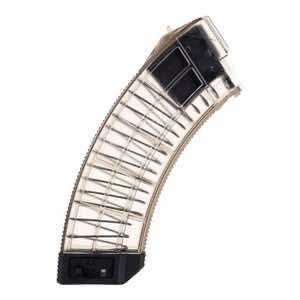 US Palm MA1120A Standard 30rd 7.62x39mm Fits AK-47 Clear w/ Black Floor Plate