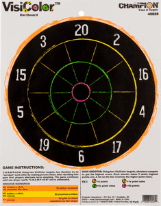 Champion Targets 45825 VisiColor Dartboard Hanging Paper Multi Color 11