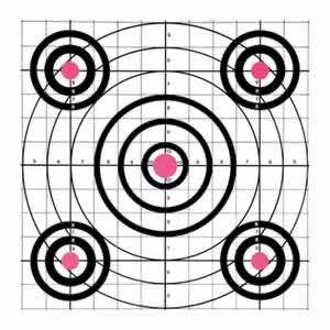 Champion Targets 45726 Score Keeper Bullseye Paper Hanging 100 yds Pistol/Rifle 14